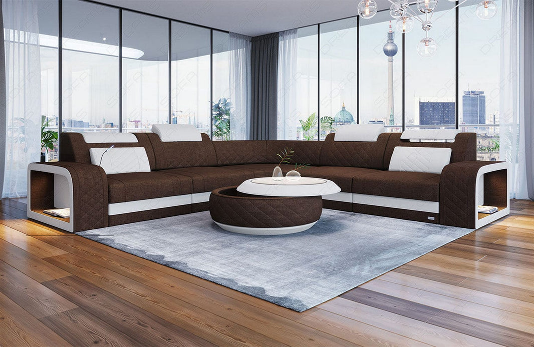 Stoff Ecksofa Foggia L Form