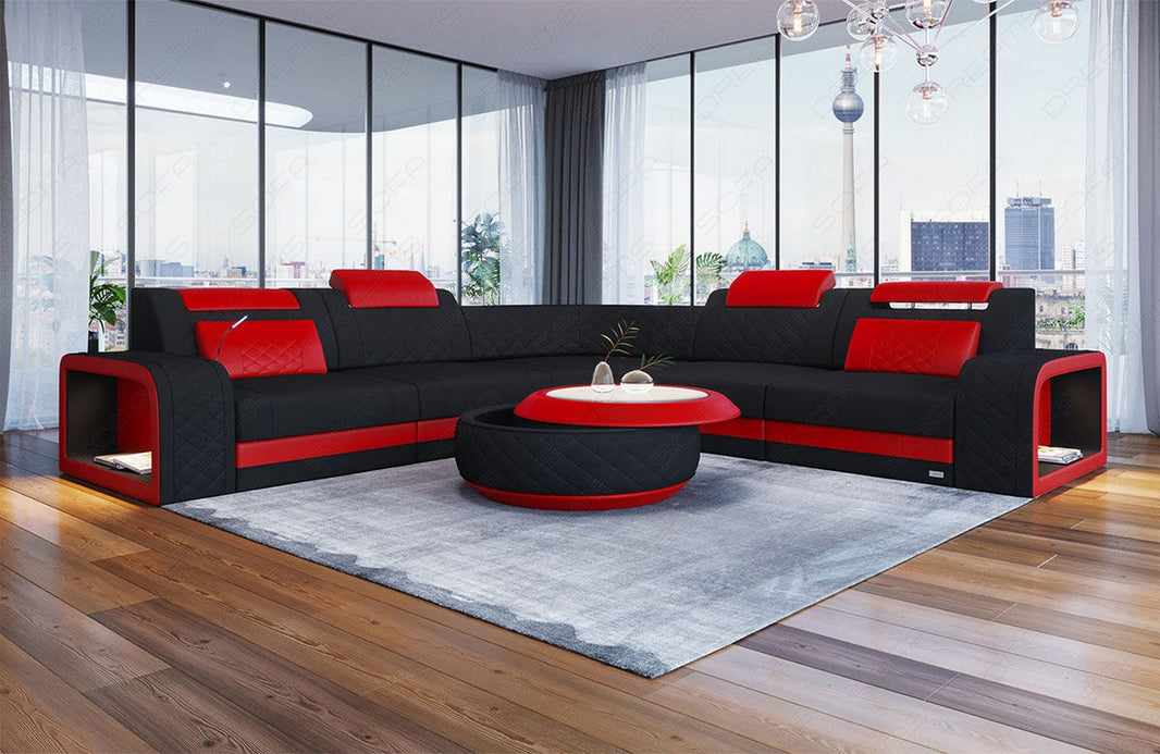 Stoff Ecksofa Foggia L-Form