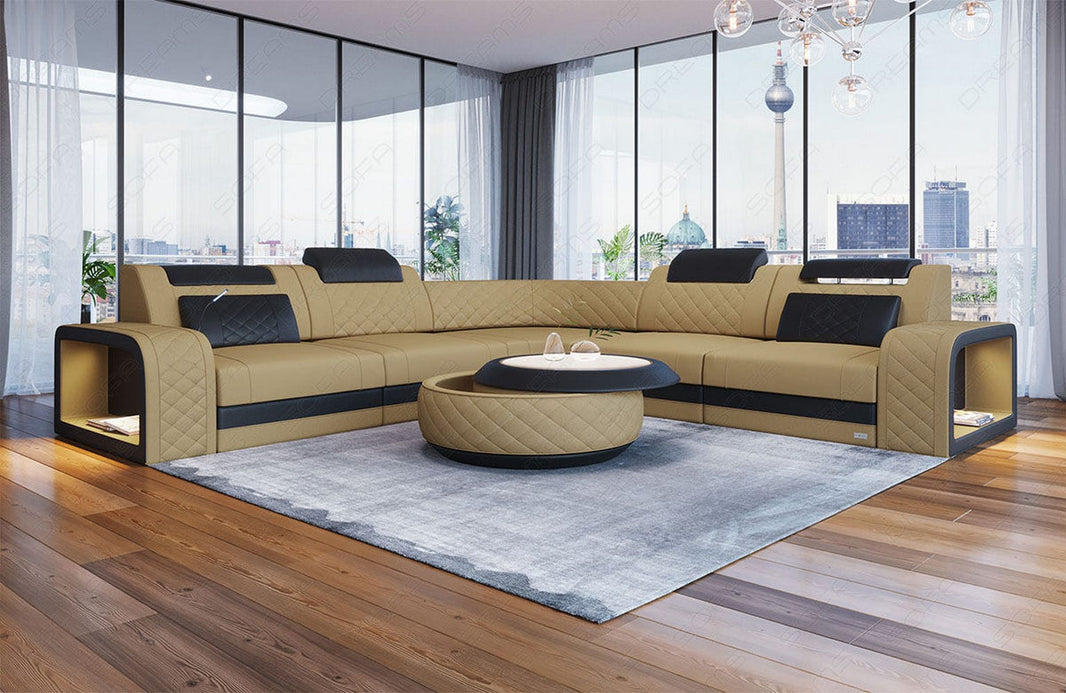 Stoff Ecksofa Foggia L-Form