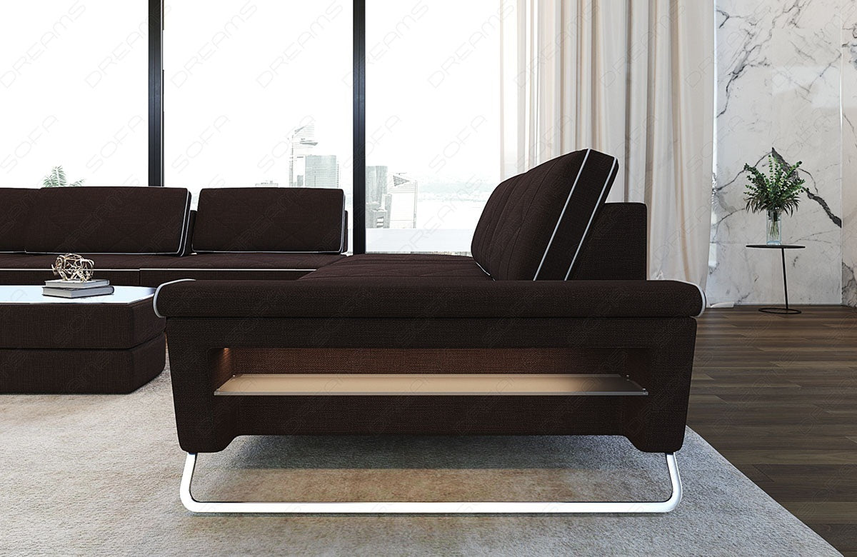 Stoff Wohnlandschaft Bari XXL – Geräumig & Bequem