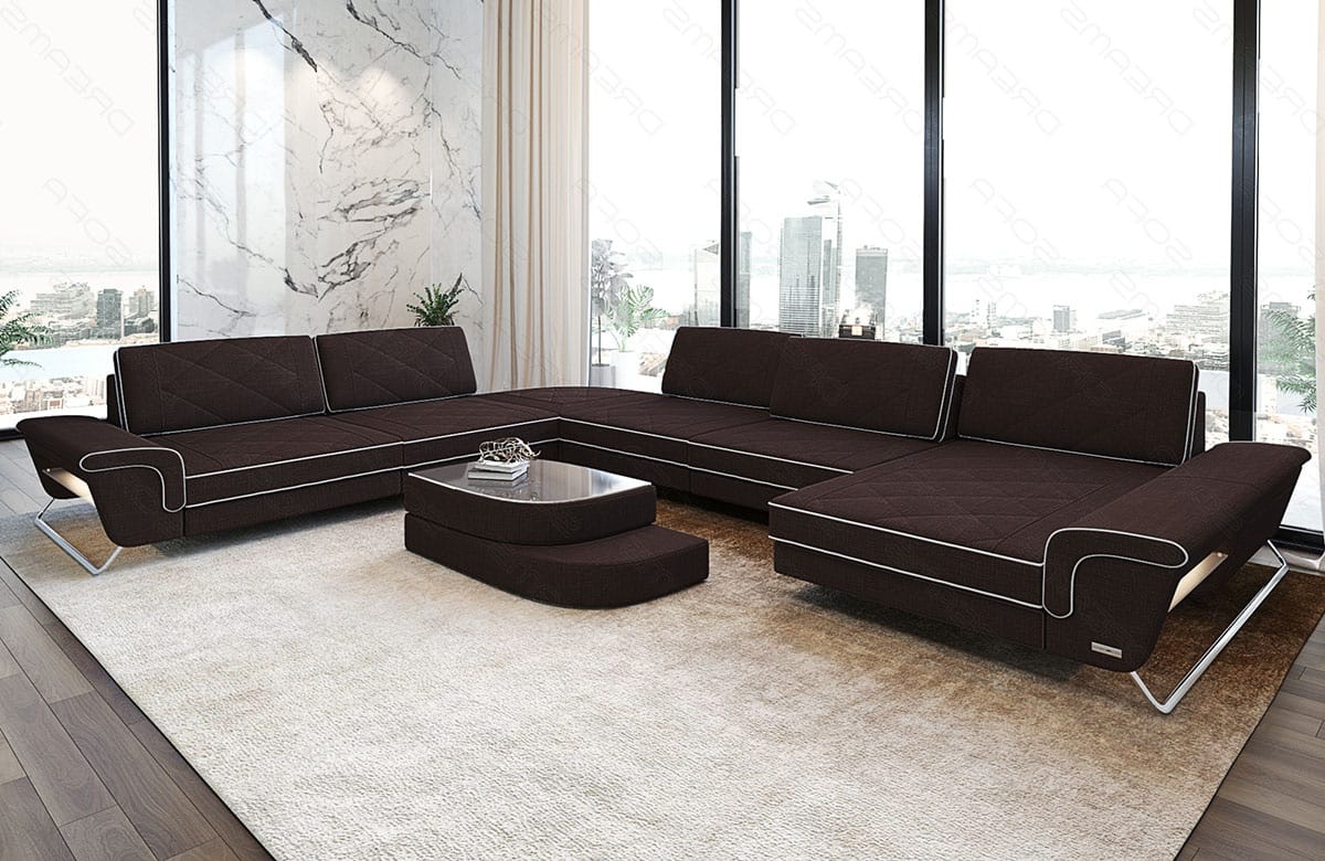 Stoff Wohnlandschaft Bari XXL – Geräumig & Bequem