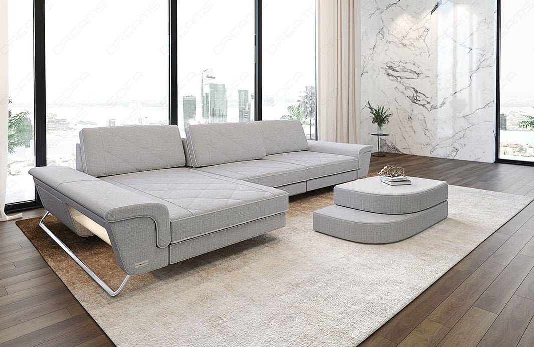 Stoff Ecksofa Bari L-Form
