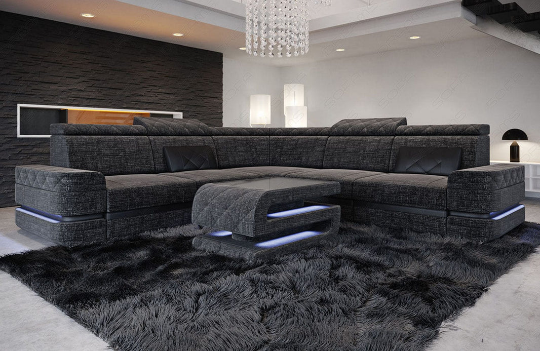 Ecksofa Positano L-Form aus Stoff