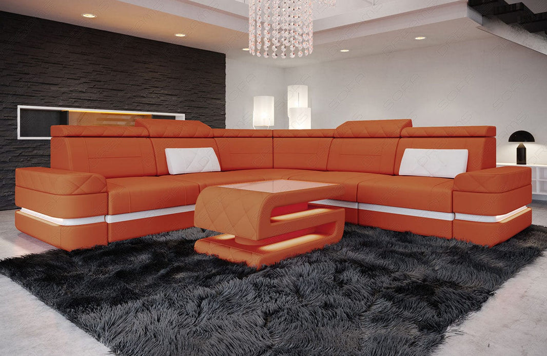 Ecksofa Positano L-Form aus Stoff