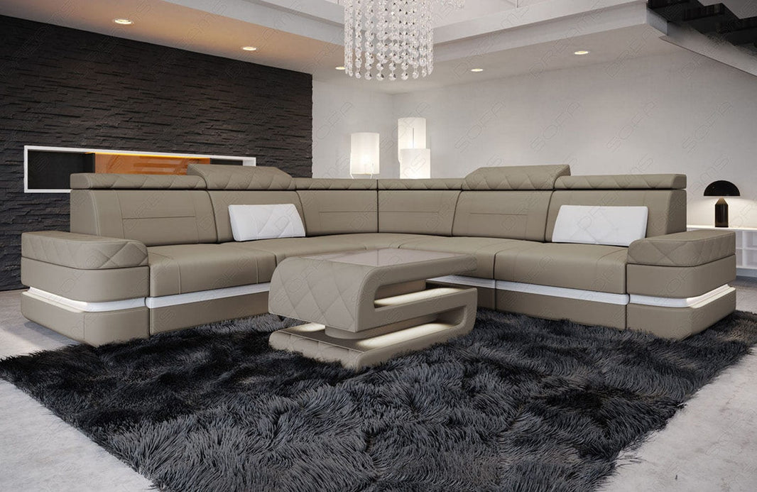Ecksofa Positano L-Form aus Stoff