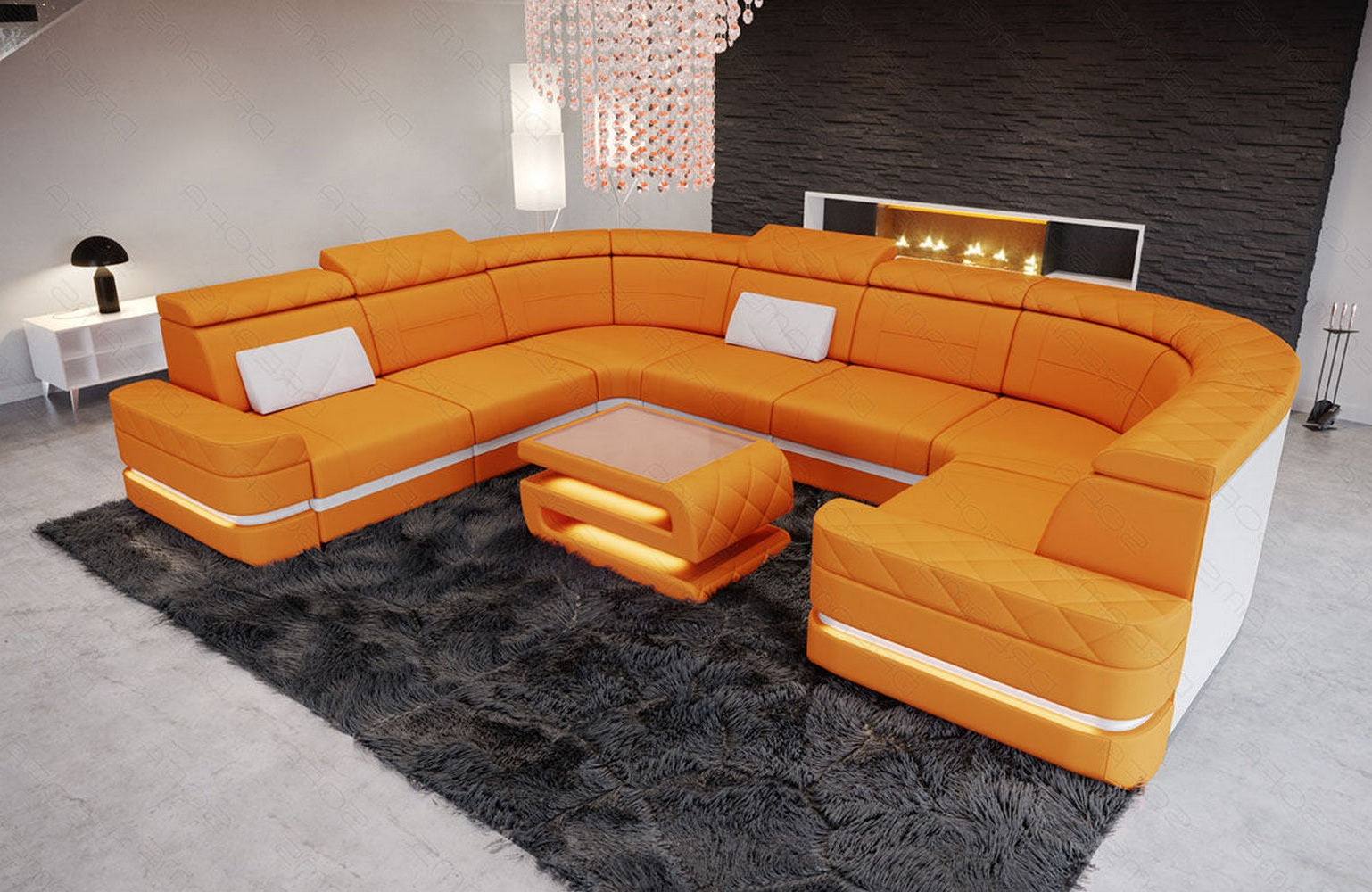 Stoff Wohnlandschaft Positano – Komfort & Stil