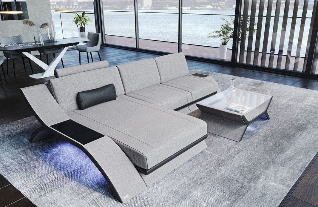 Stoff Ecksofa Calabria L-Form