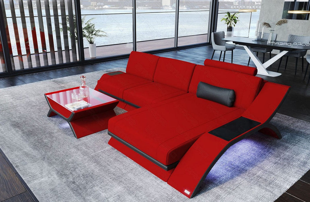 Stoff Ecksofa Calabria L-Form