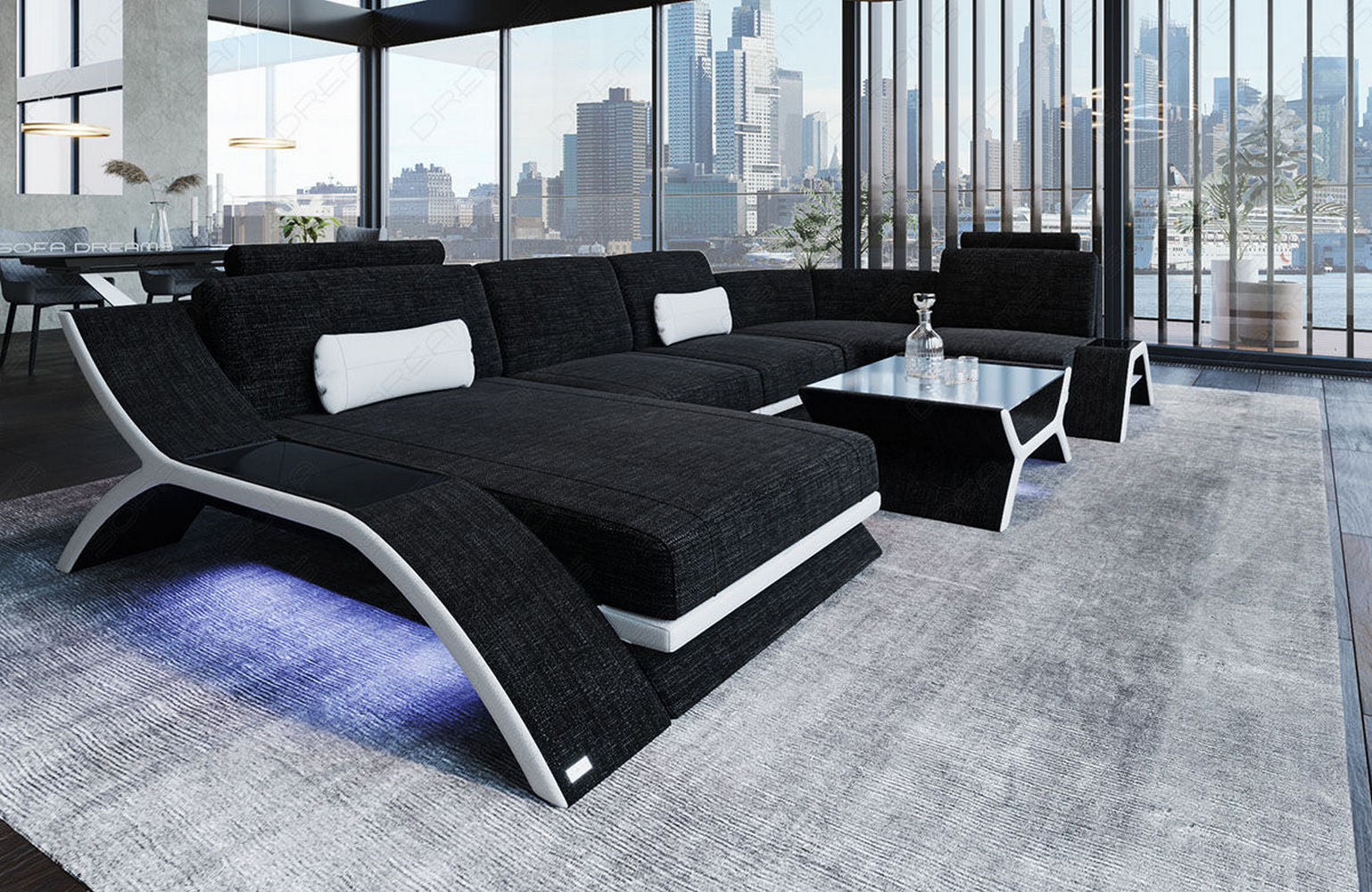 Stoff Wohnlandschaft Calabria – Komfort pur