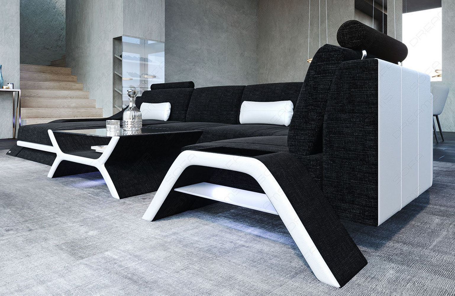 Stoff Wohnlandschaft Calabria – Komfort pur