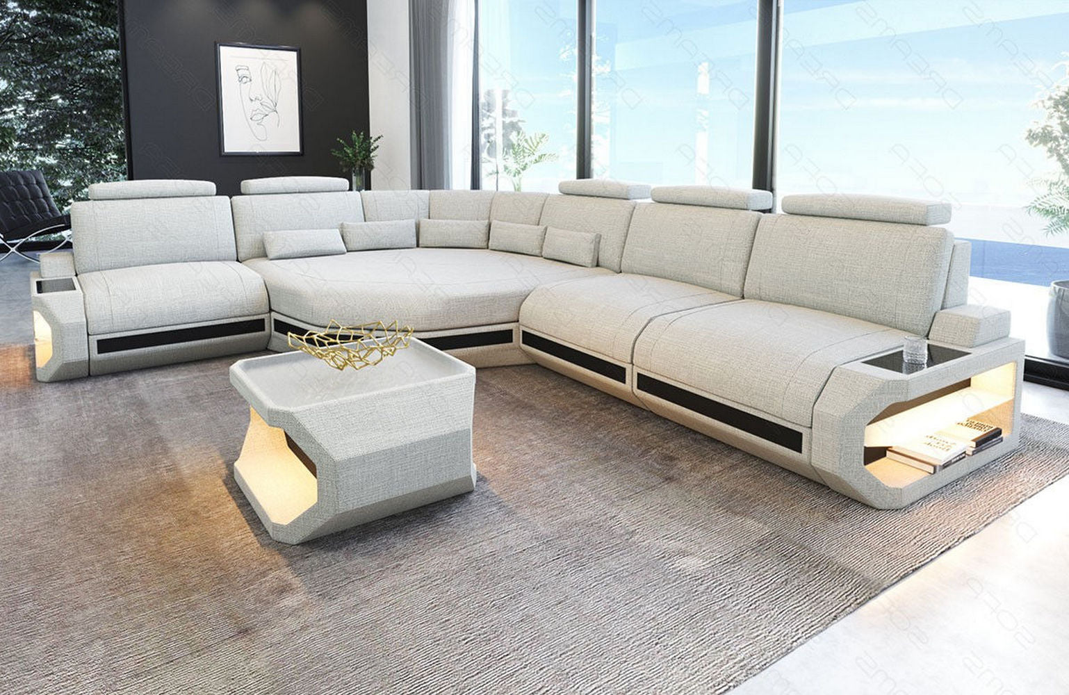 Stoffsofa Asti L-Form – Komfort & Stil