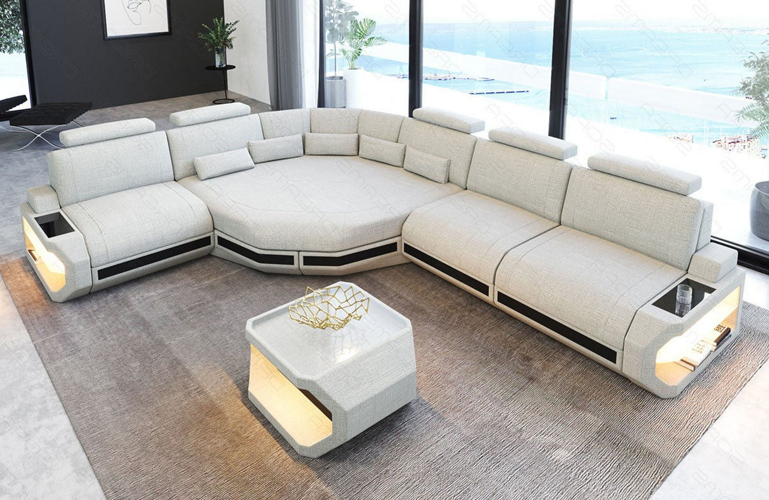 Stoffsofa Asti L-Form – Komfort & Stil