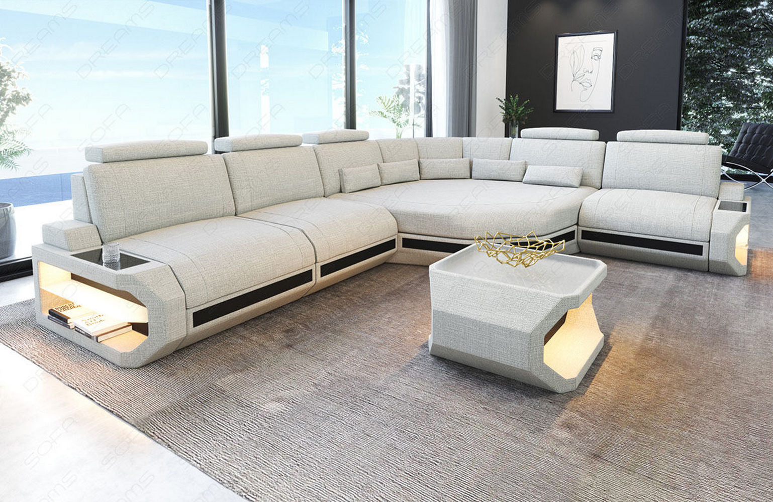 Stoffsofa Asti L-Form – Komfort & Stil