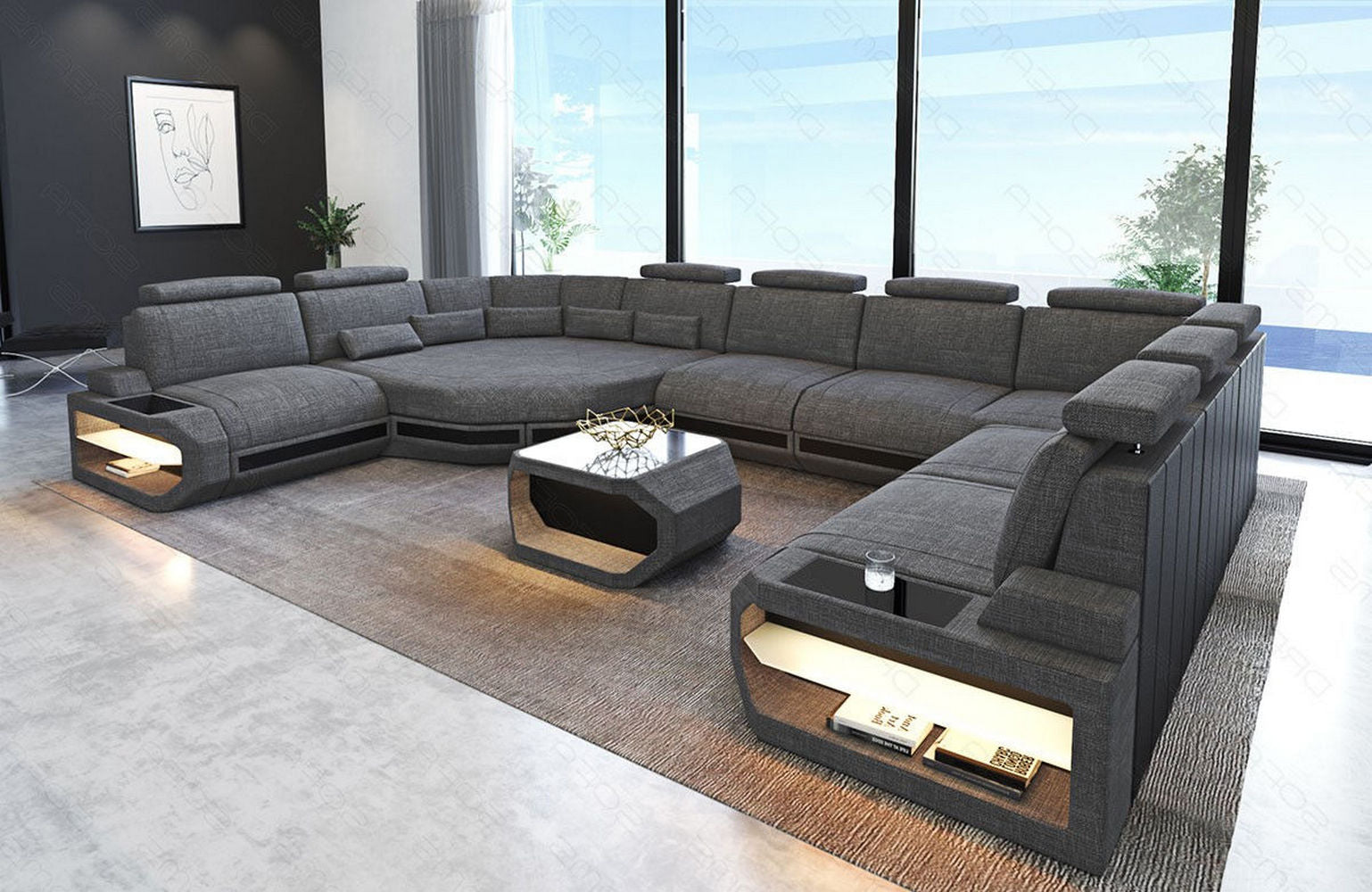 Polster Wohnlandschaft Asti U Form – Komfort und Stil