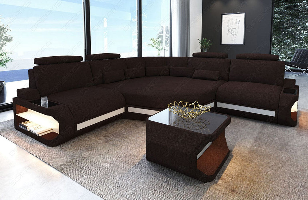 Mini Stoff Ecksofa Asti L-Form