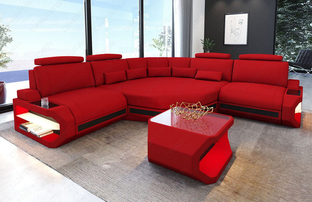 Mini Stoff Ecksofa Asti L-Form