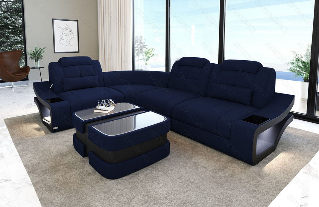 Stoff Ecksofa Elena L-Form