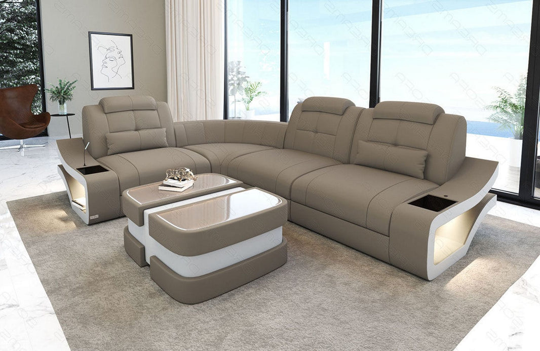 Stoff Ecksofa Elena L-Form