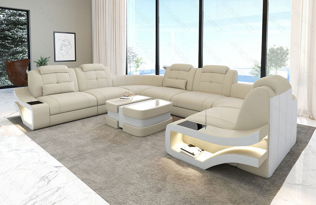 Couchlandschaft Elena U-Form in Stoff