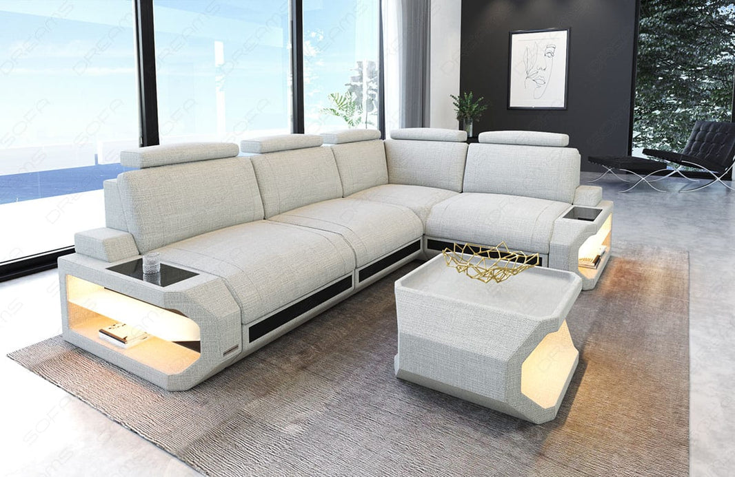 Stoff Ecksofa Siena L-Form