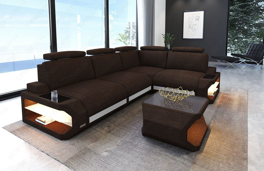 Stoff Ecksofa Siena L-Form