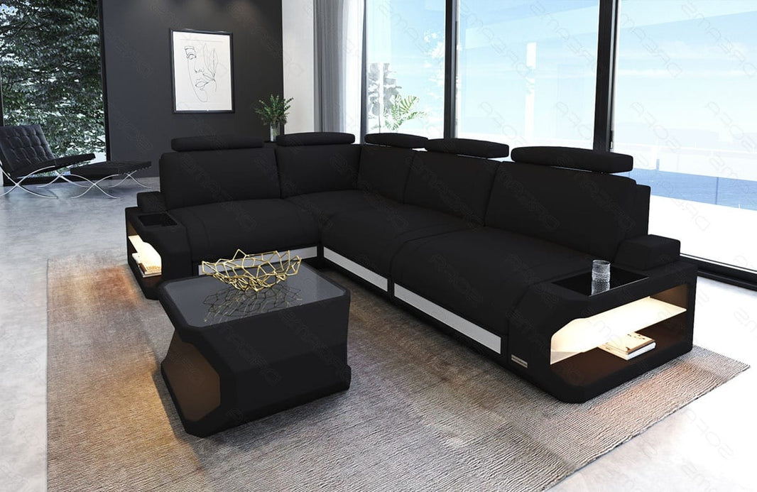 Stoff Ecksofa Siena L-Form