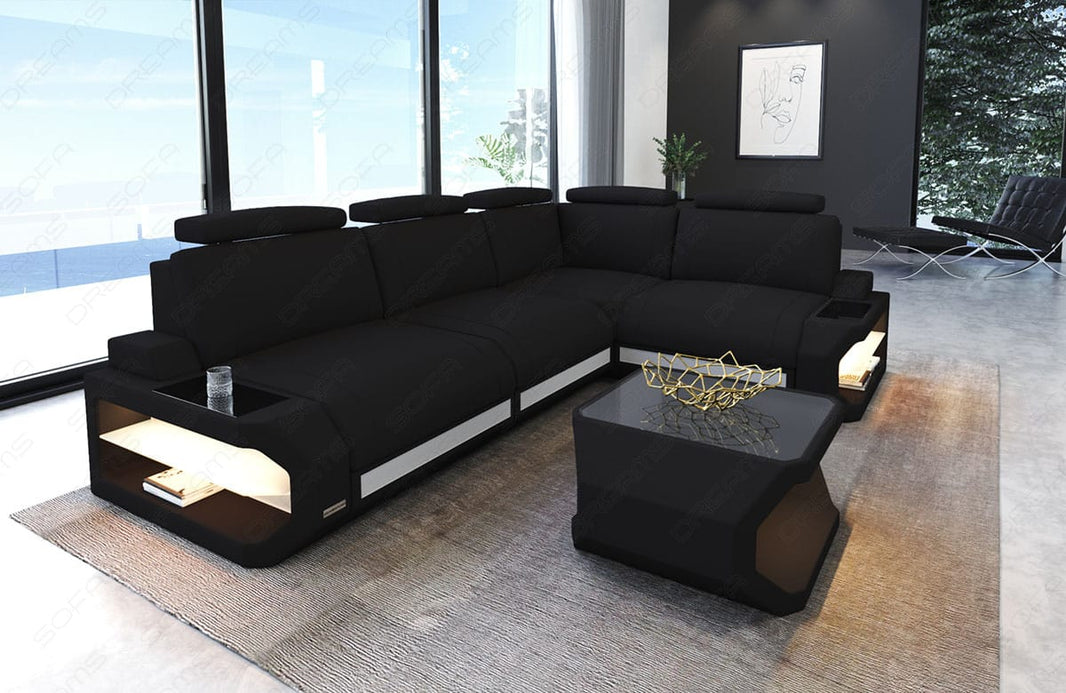 Stoff Ecksofa Siena L-Form