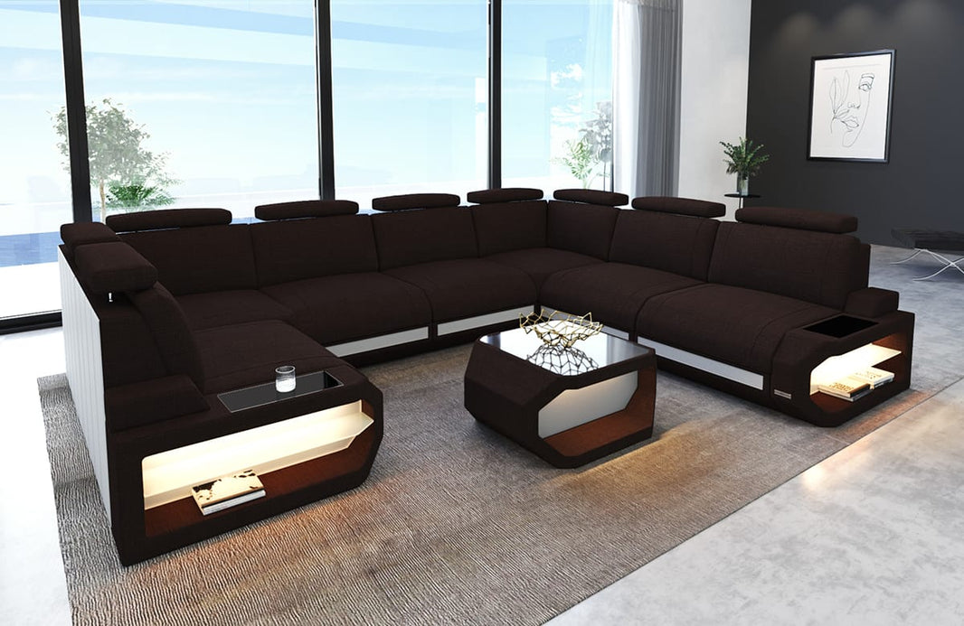 Couchlandschaft Siena U-Form in Stoff