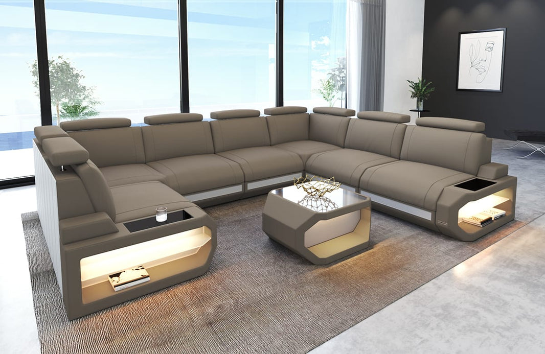 Couchlandschaft Siena U-Form in Stoff