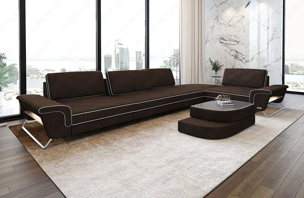 Stoff Ecksofa Rotello L-Form