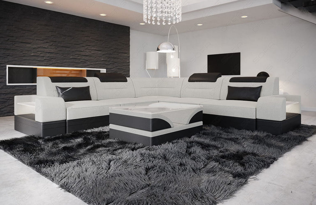 Couch Trivento L-Form in Stoff