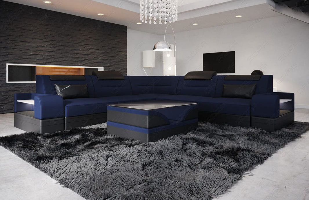 Couch Trivento L-Form in Stoff