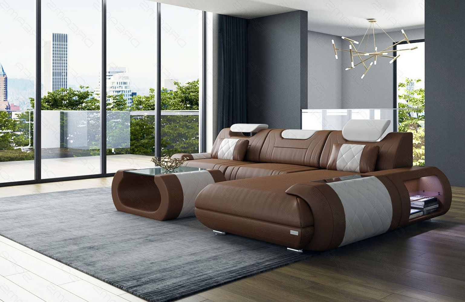 Ecksofa Rimini – Leder, Modern und Komfortabel