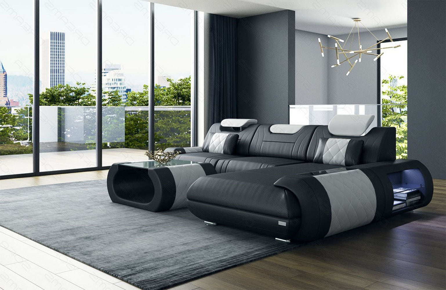 Ecksofa Rimini – Leder, Modern und Komfortabel