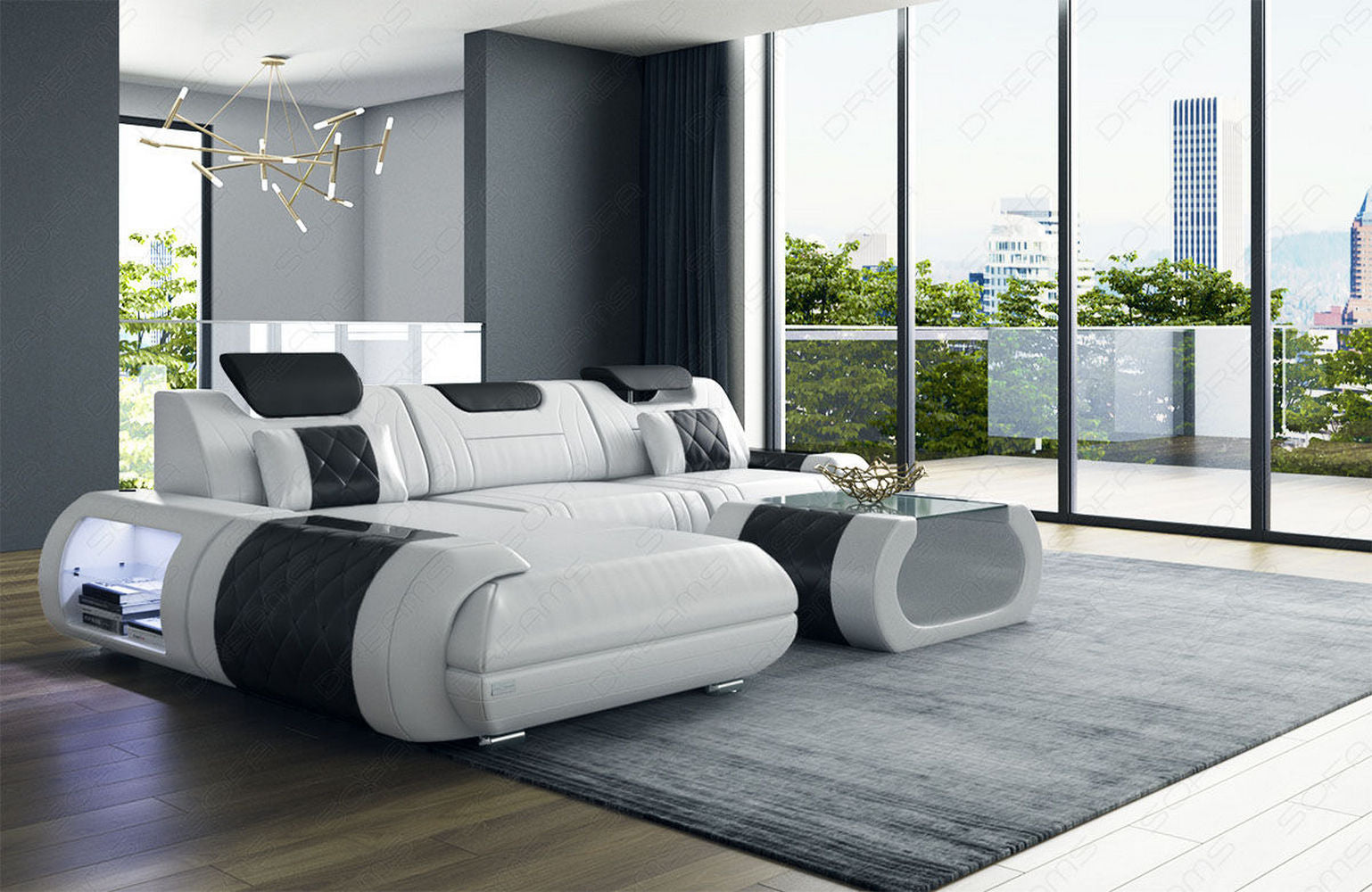 Ecksofa Rimini – Leder, Modern und Komfortabel