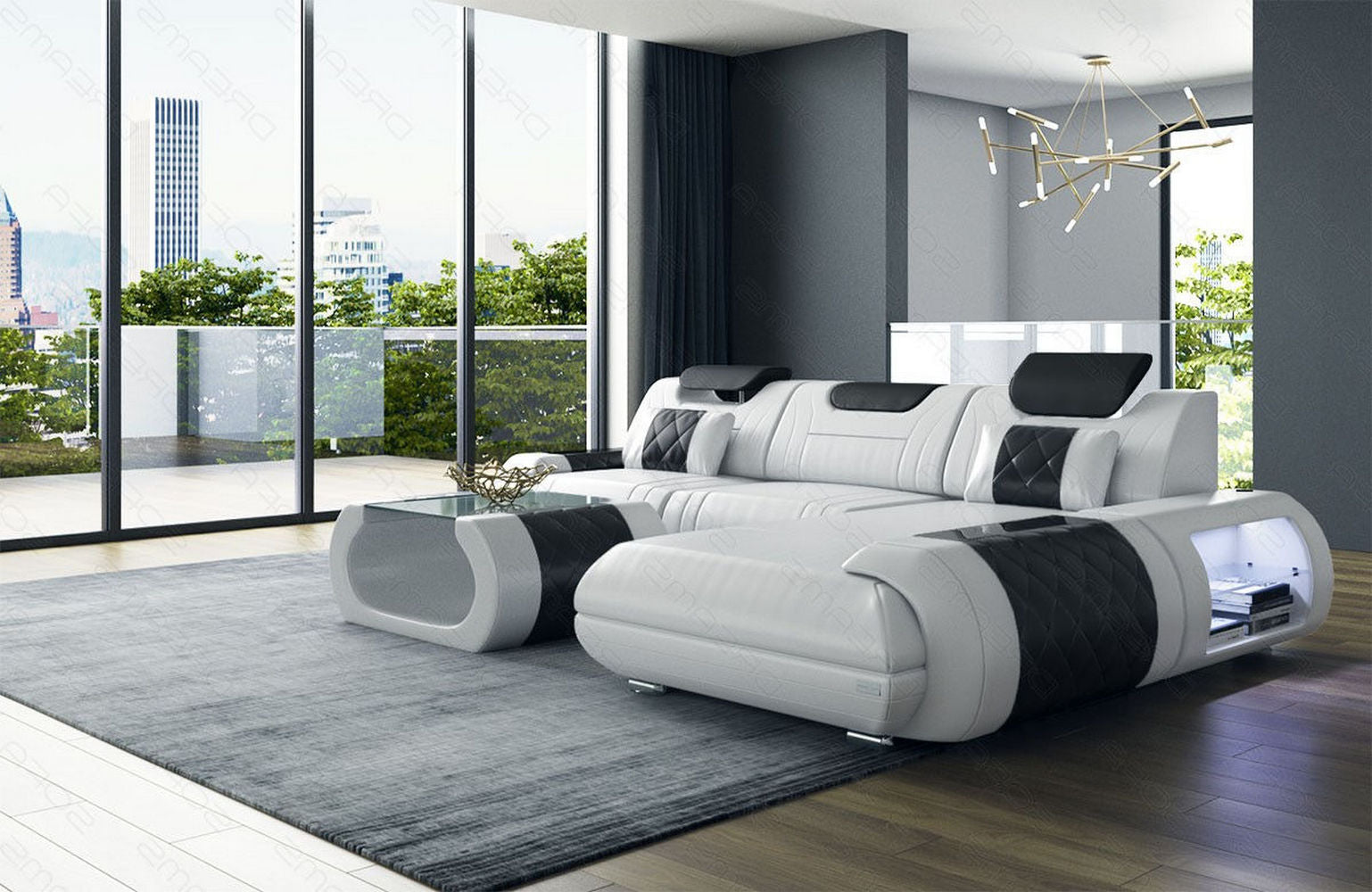 Ecksofa Rimini – Leder, Modern und Komfortabel
