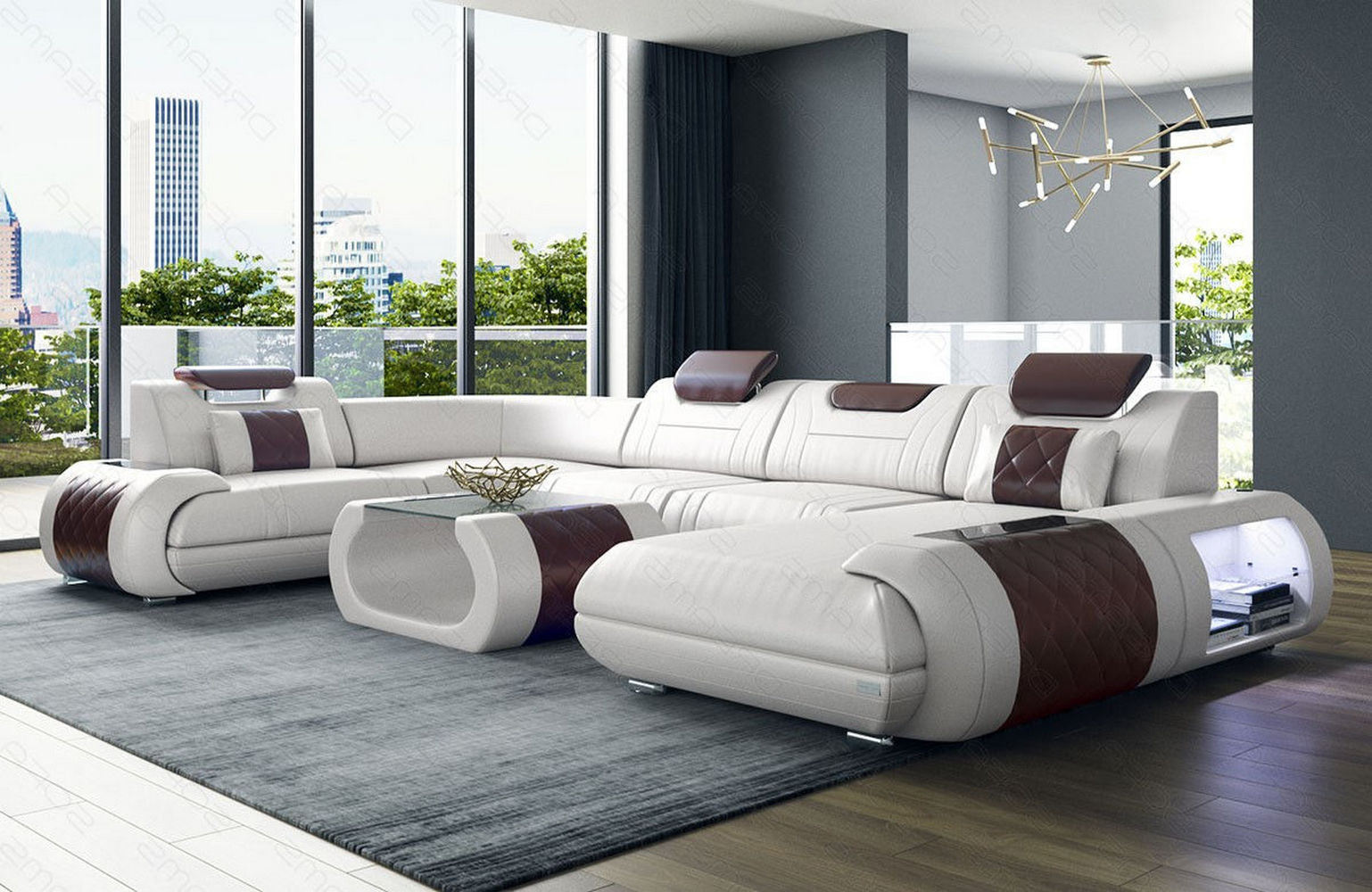 Leder Wohnlandschaft Rimini – Modern und Komfortabel