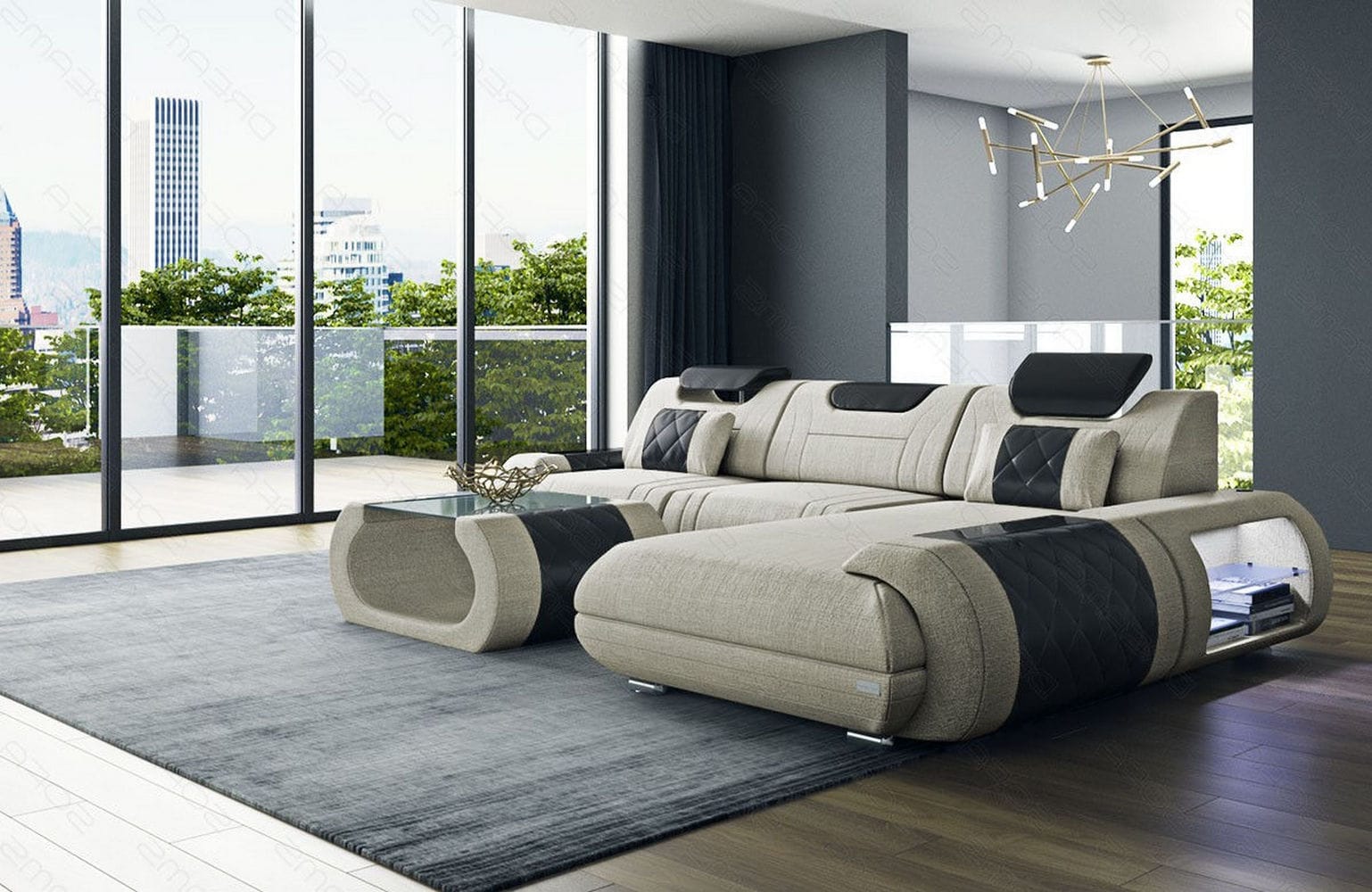 Stoffsofa Rimini L-Form – Modern und Bequem