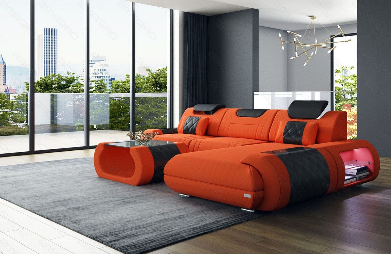 Stoffsofa Rimini L-Form – Modern und Bequem