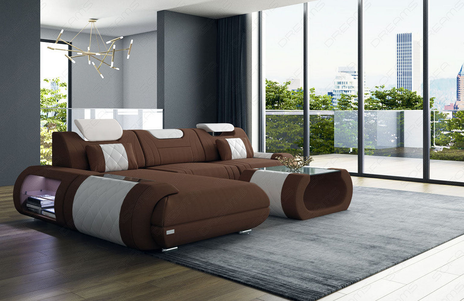 Stoffsofa Rimini L-Form – Modern und Bequem