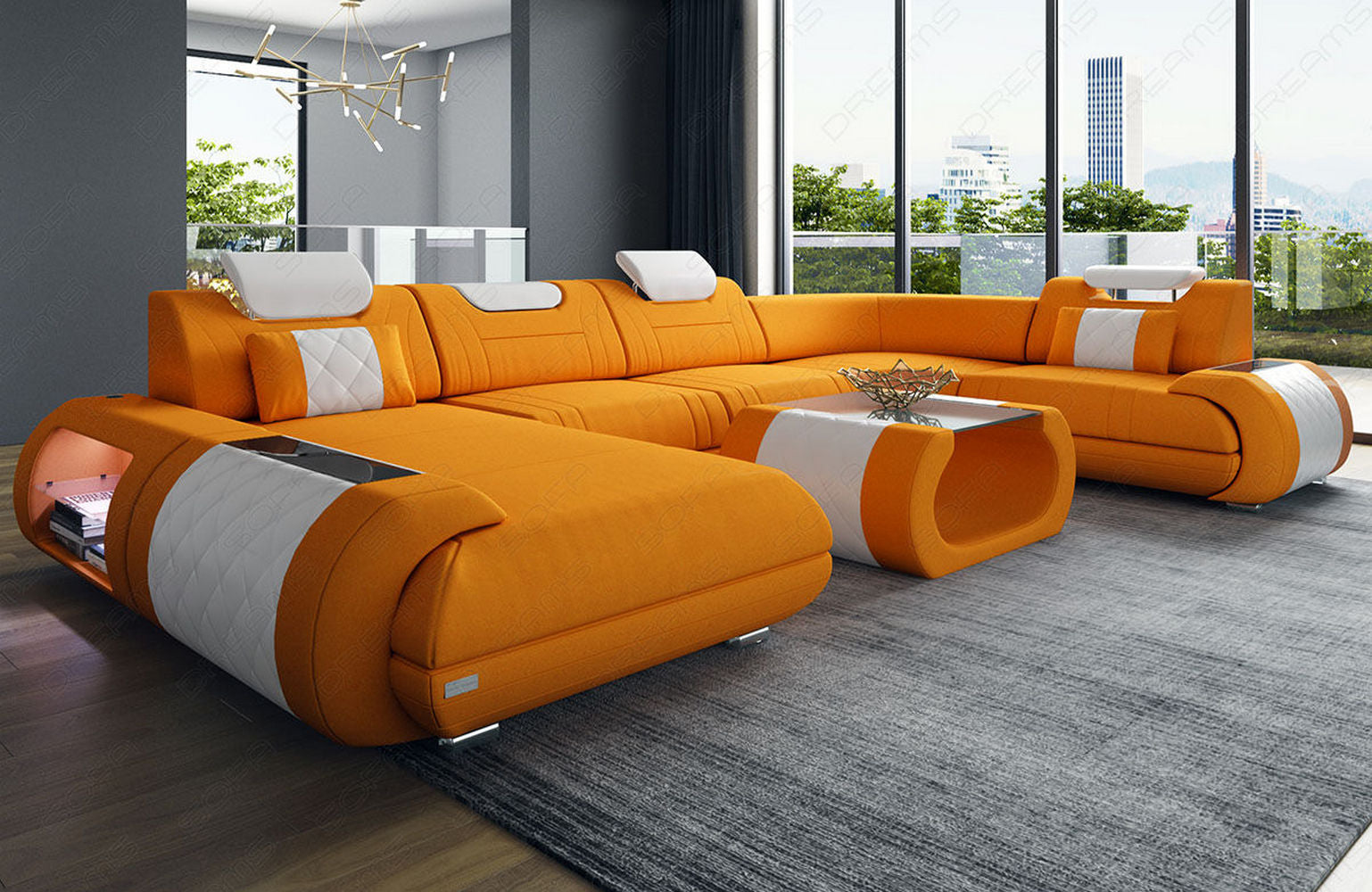 Stoff Wohnlandschaft Rimini – Komfort und Stil