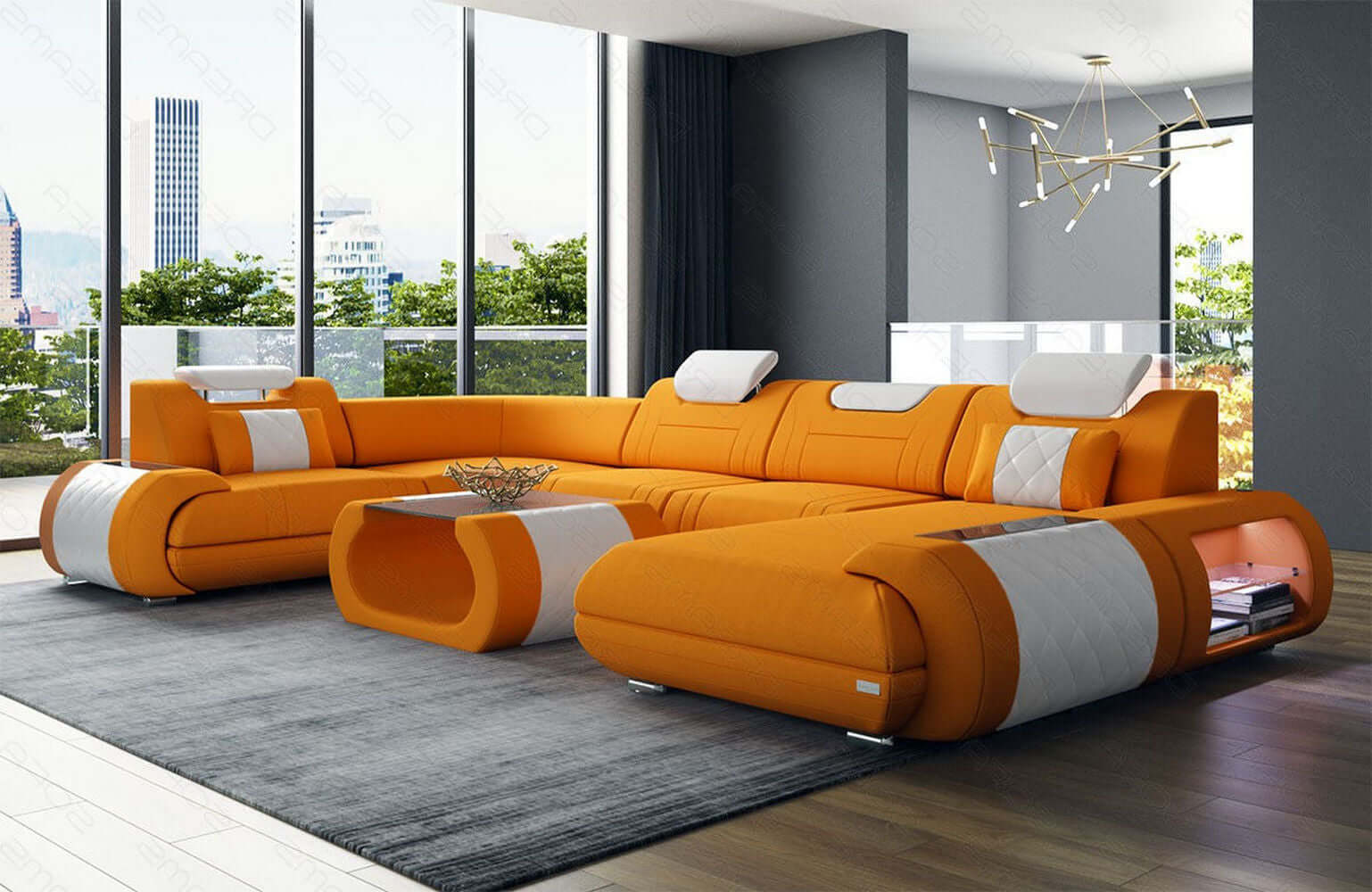 Stoff Wohnlandschaft Rimini – Komfort und Stil