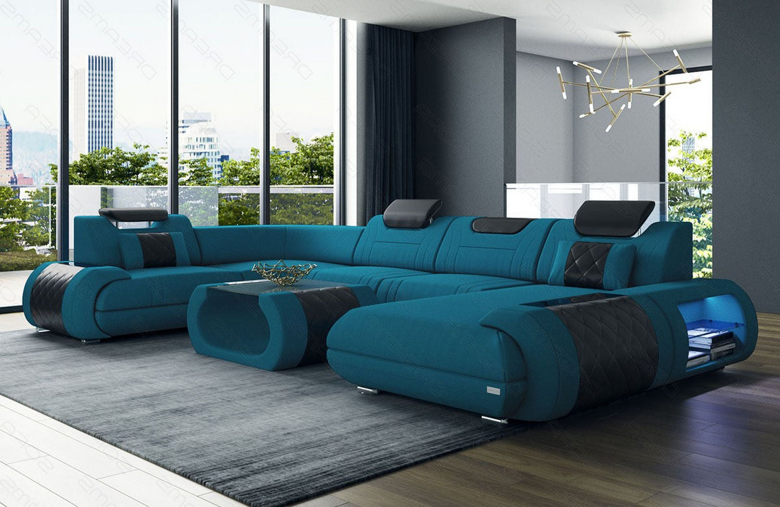 Stoff Wohnlandschaft Rimini – Komfort und Stil