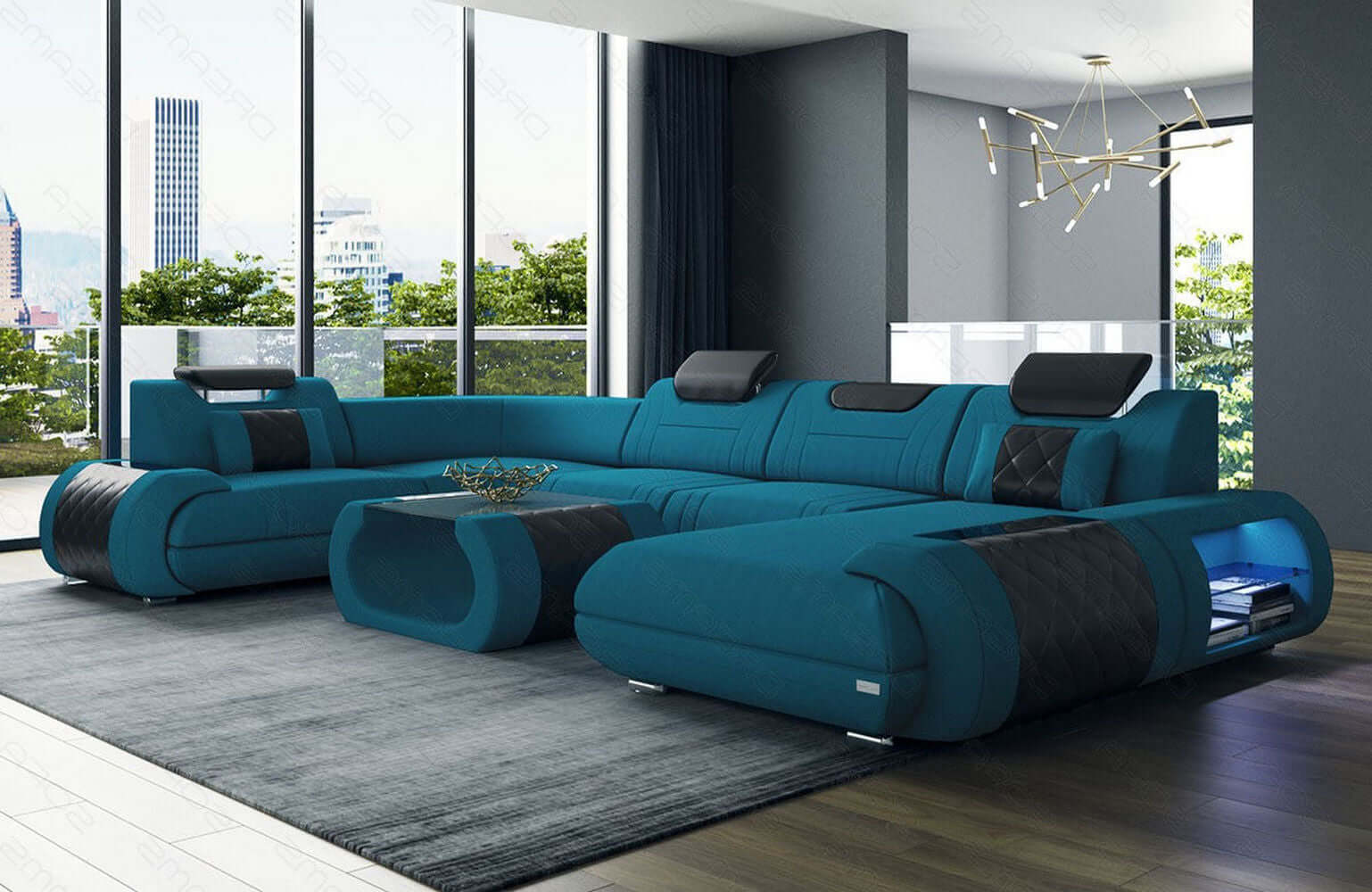 Stoff Wohnlandschaft Rimini – Komfort und Stil
