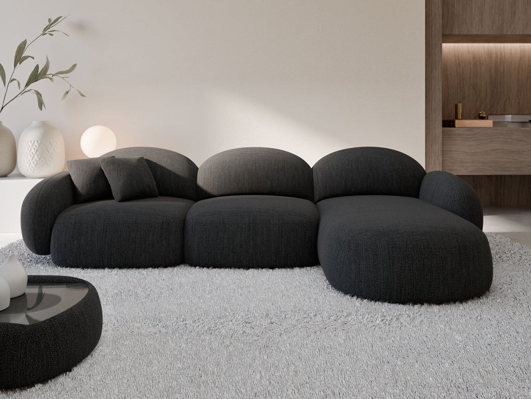 Couch Mirello L-Form in Stoff