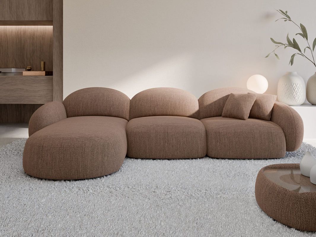 Couch Mirello L-Form in Stoff