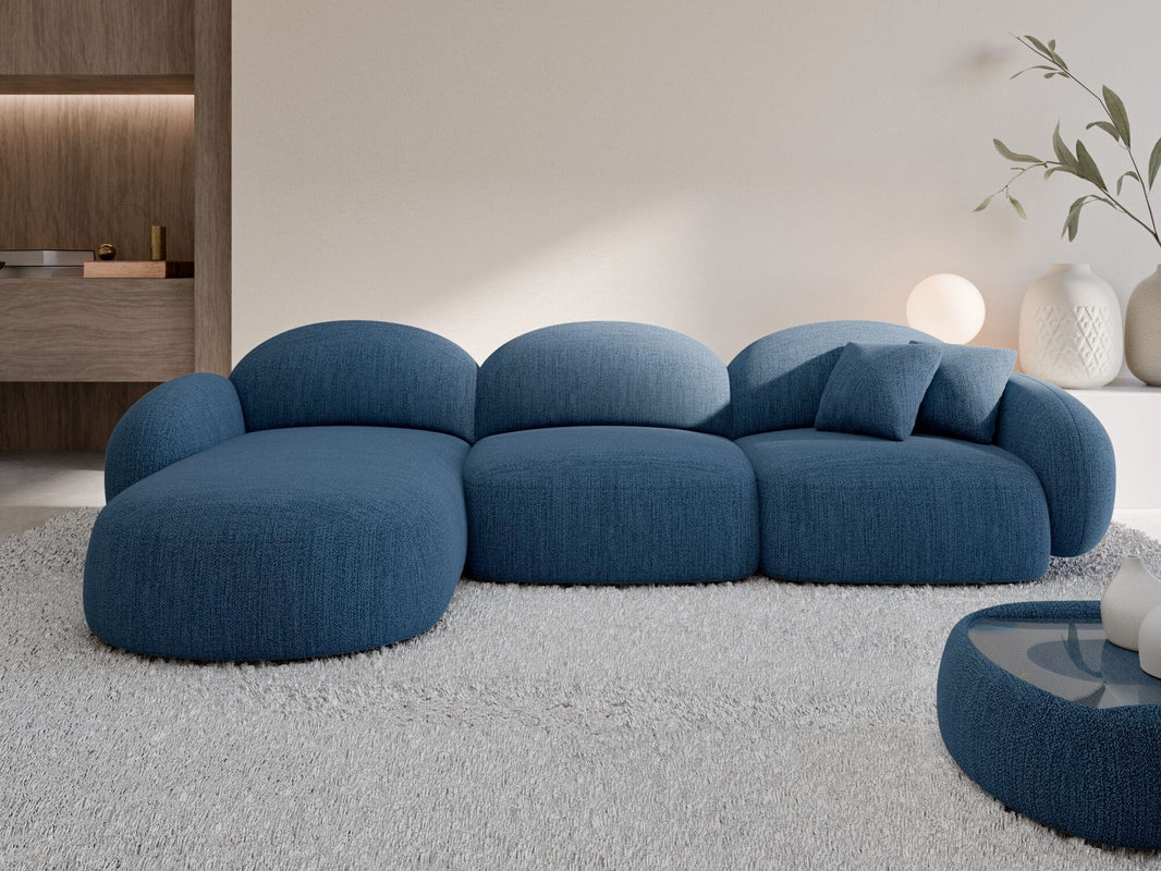 Couch Mirello L-Form in Stoff
