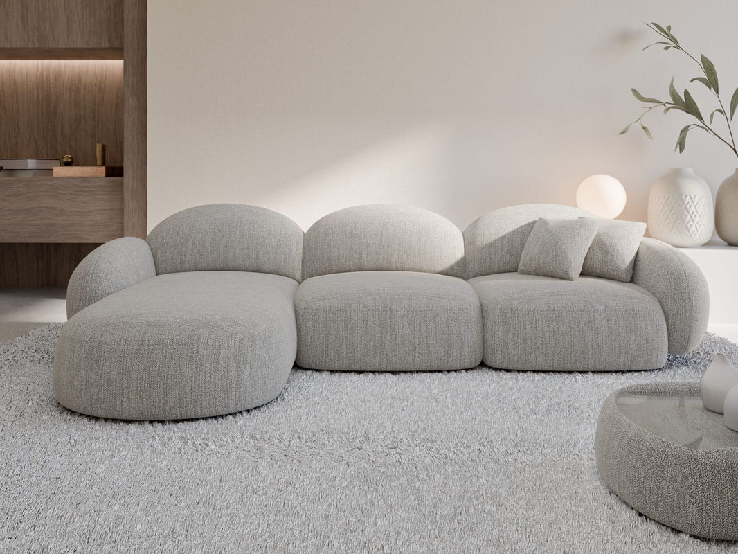 Couch Mirello L-Form in Stoff
