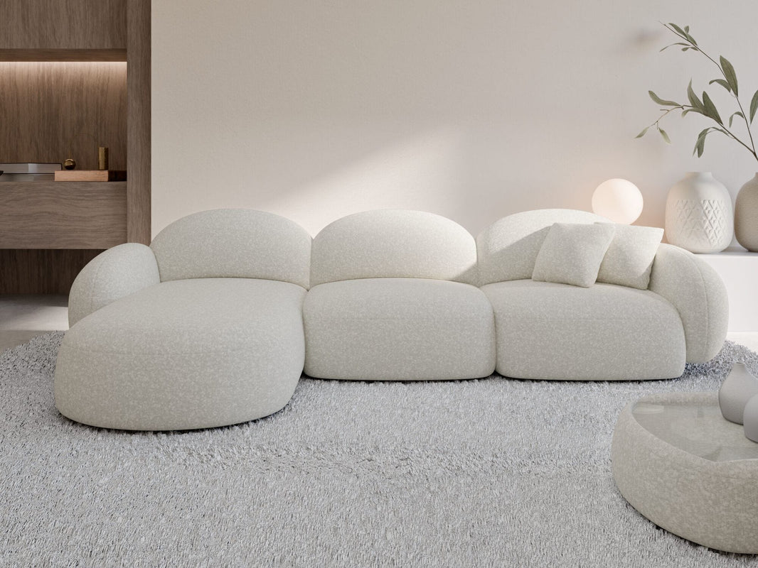 Couch Mirello L-Form in Stoff