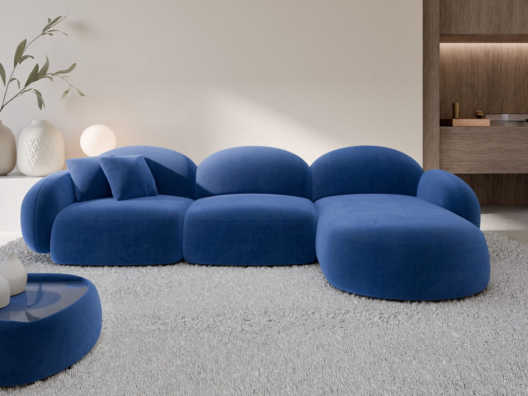 Couch Mirello L-Form in Stoff